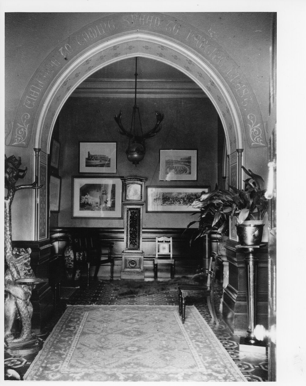 Interior photograph of &ldquo;Booloominbah&rdquo; entrance