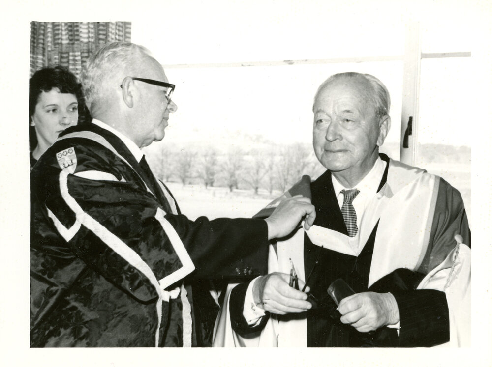 Sir Richard Lane Poole, conferring of Honorary Degrees, 13 October 1962