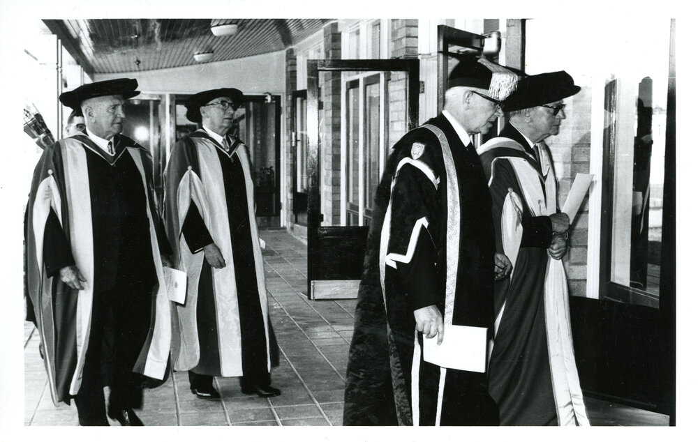 Academic procession, Occasion of Confirment of Honorary Degrees, UNE, 1962