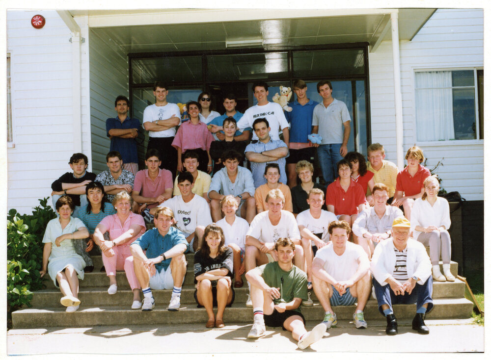 Group of students outside Wright College