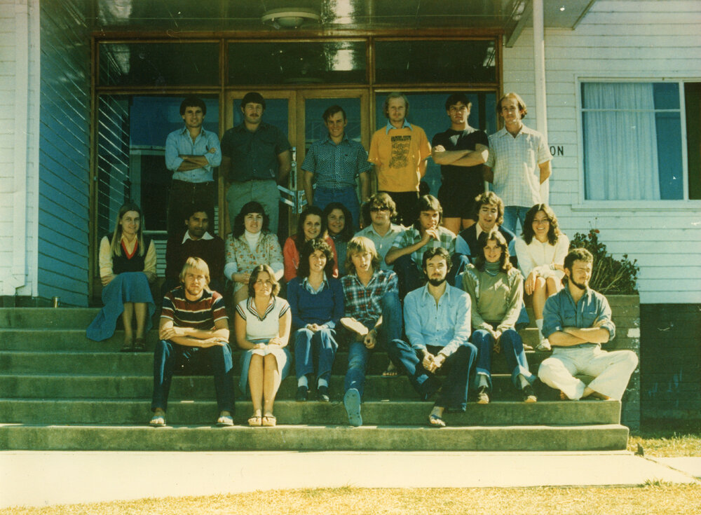 Group of students outside Wright College