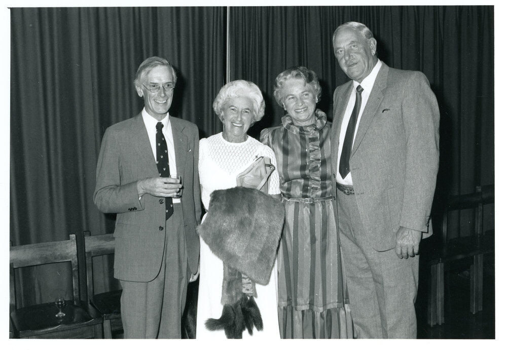 Professor Ronald Gates with a group at an event