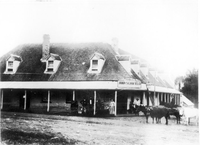 The Peel Inn, Nundle, NSW 1890s - John Schofield, publican