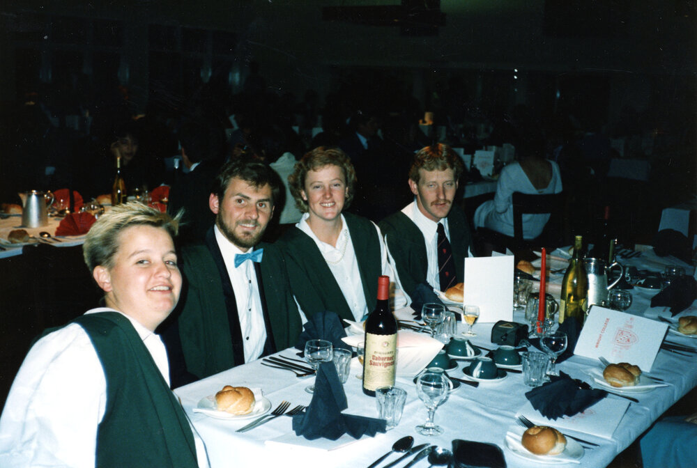 Students at the Annual Dinner, Wright College, 1987
