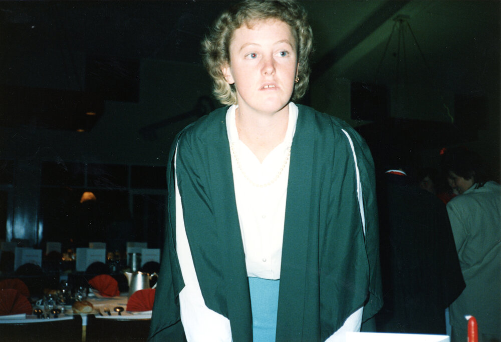 Annette Lee at the Annual Dinner, Wright College, 1987