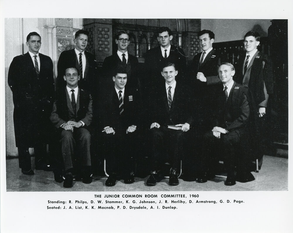 Wright College Junior Common Room Committee, 1960