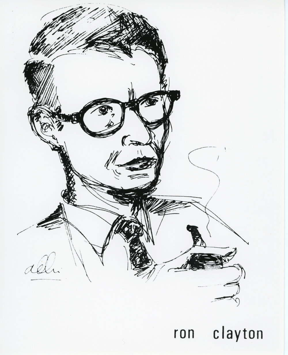Sketch of Ron Clayton