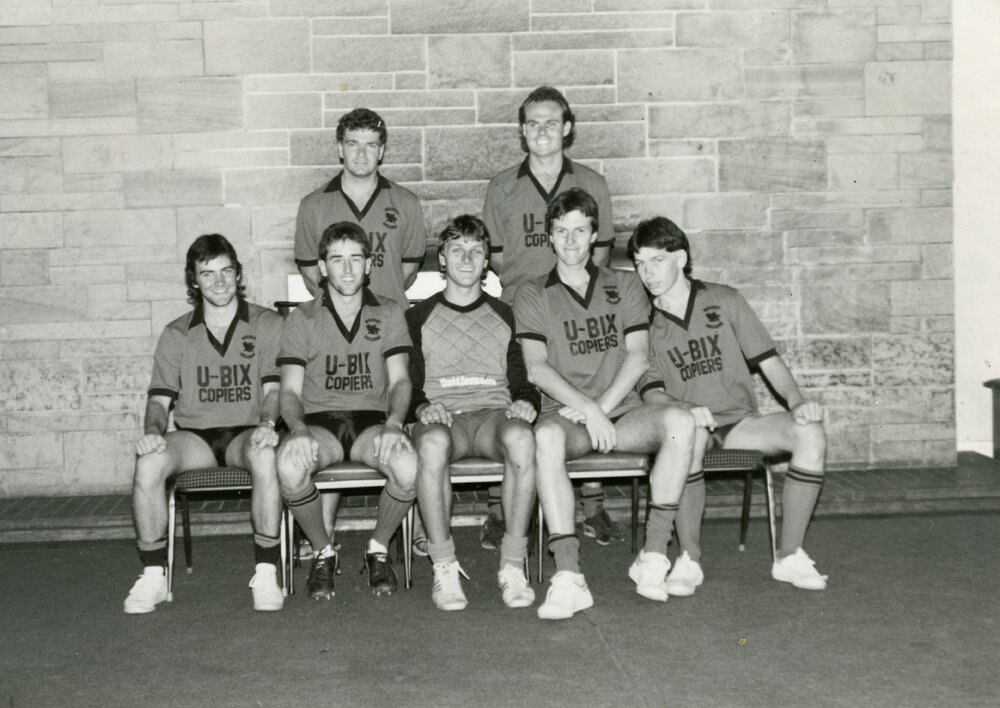 B Grade Men's Soccer team, Wright College, 1986