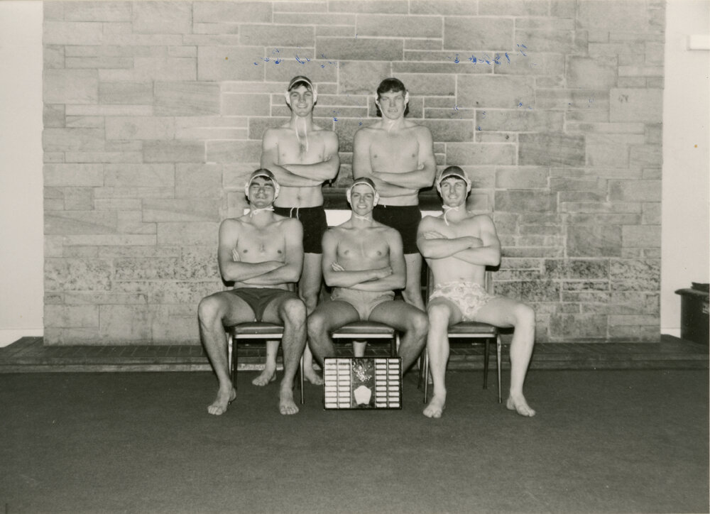 Men's A water polo premiers, Wright College, 1986