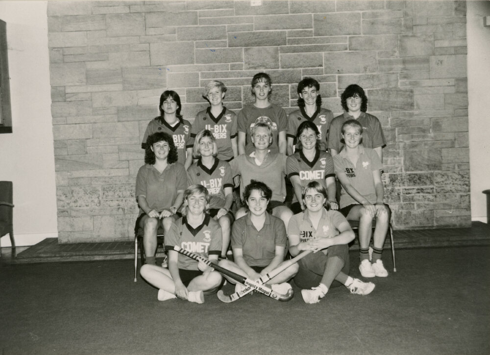Women's B Hockey 'Jim Beam Allstars', Wright College, 1986