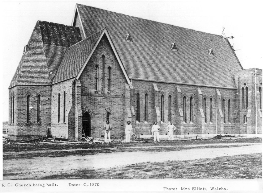 Roman Catholic Church being built at Armidale