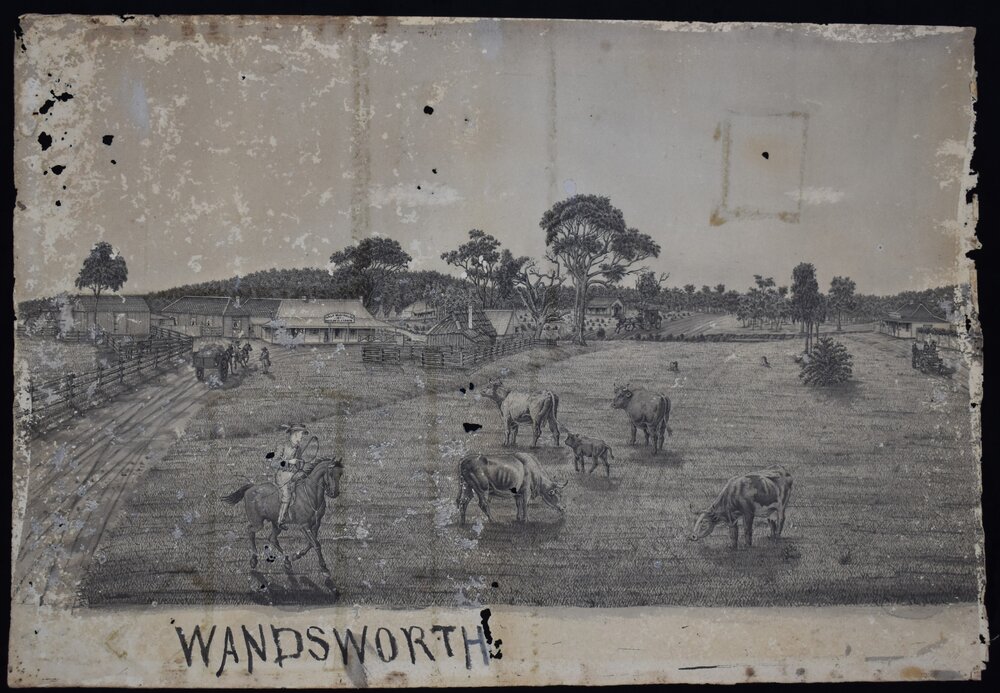 Pen and Ink sketch of Wandsworth, 1892