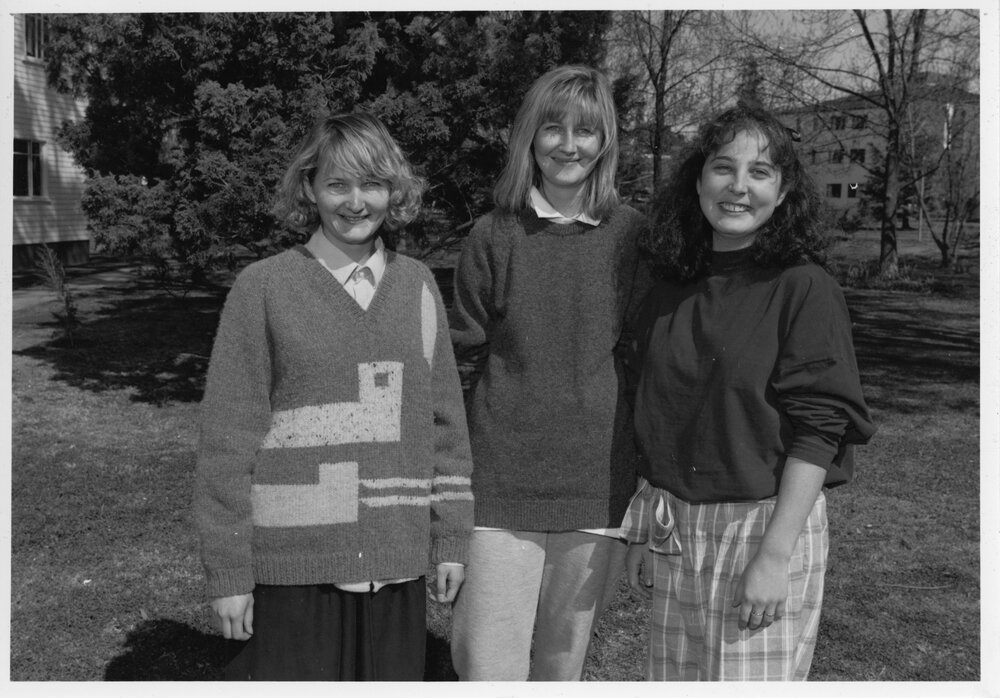 Lisa Pizzaro, Sarah Blackburn, Nancy Lozenkovski, 1988
