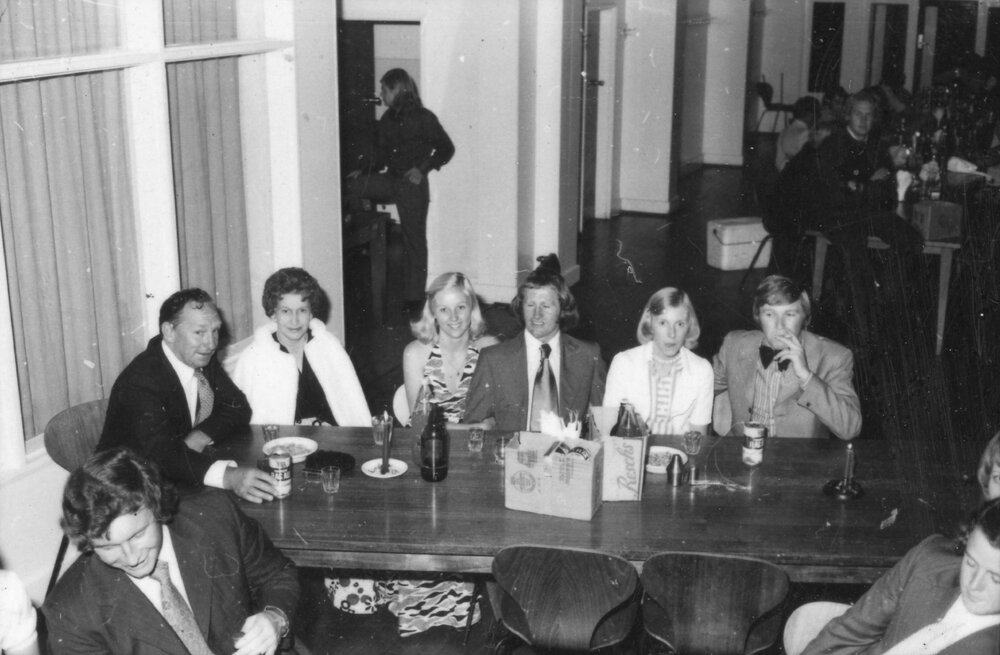 Group at Wright College Dinner, 1974