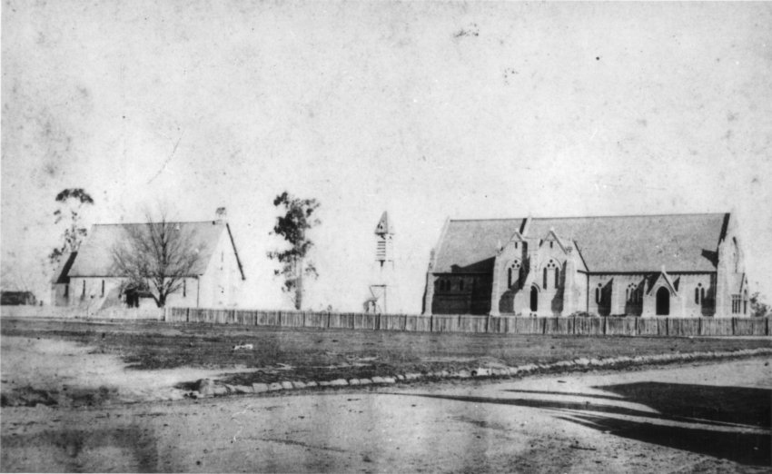 Old (1851) and new St. Peter's (1875), Armidale