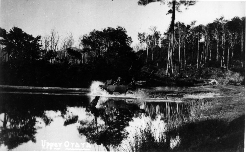 Car fording the river, Upper Orara
