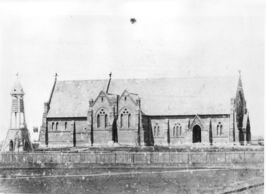 St. Peter's Anglican Cathedral, Dangar Street, as it appeared when completed in 1875