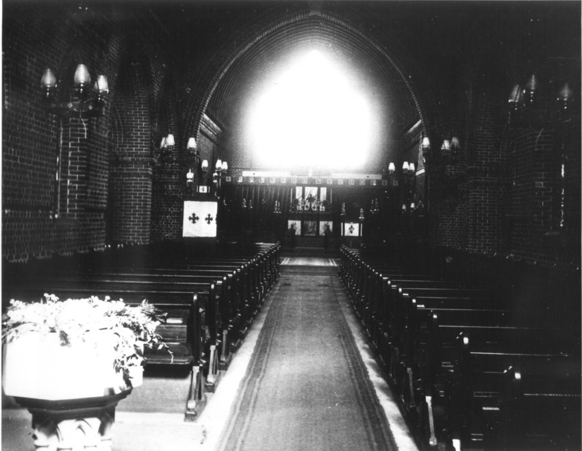 Interior of St. Peter's Anglican Cathedral, Armidale, c. 1880's