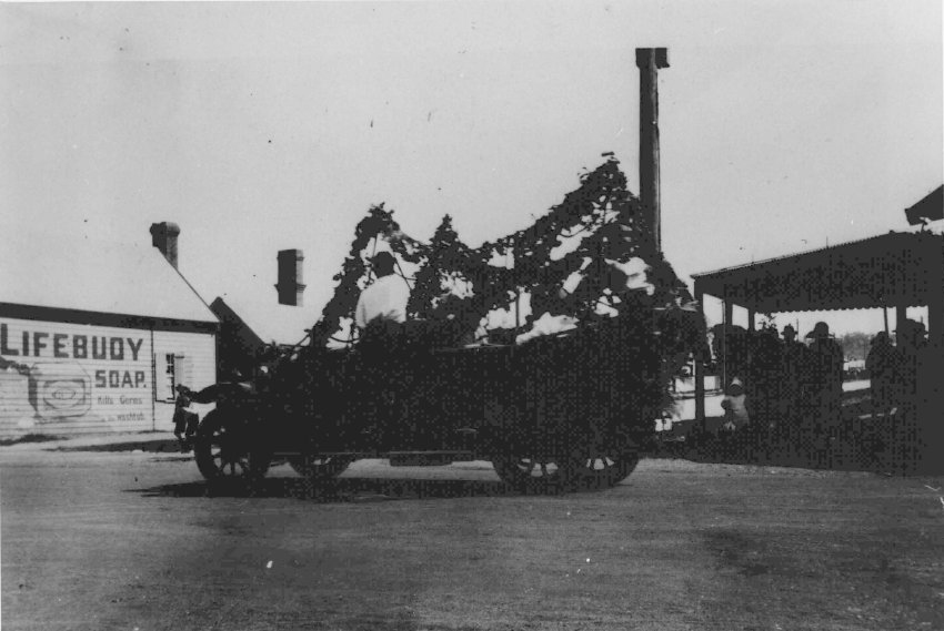 Tourer car decorated for a procession, c. 1925
