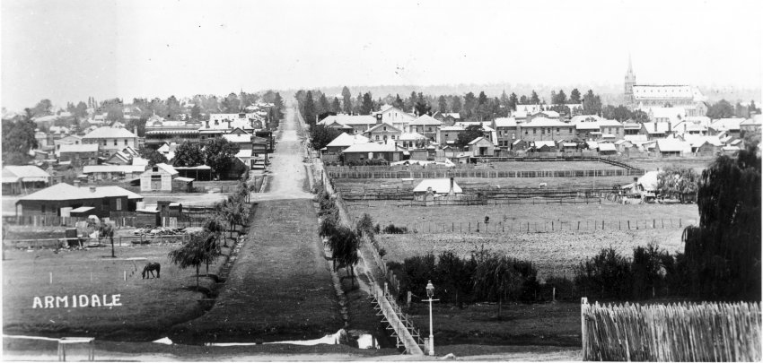 Armidale, looking south along Faulkner Street, 1919