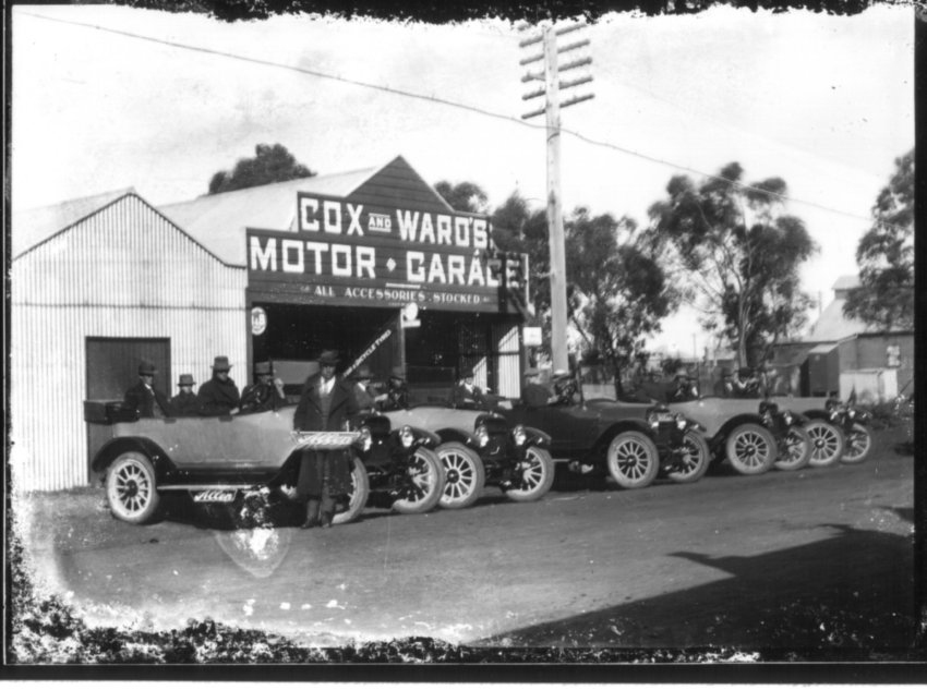 Cox and Ward's Motor Garage, Guyra, NSW, c.1922