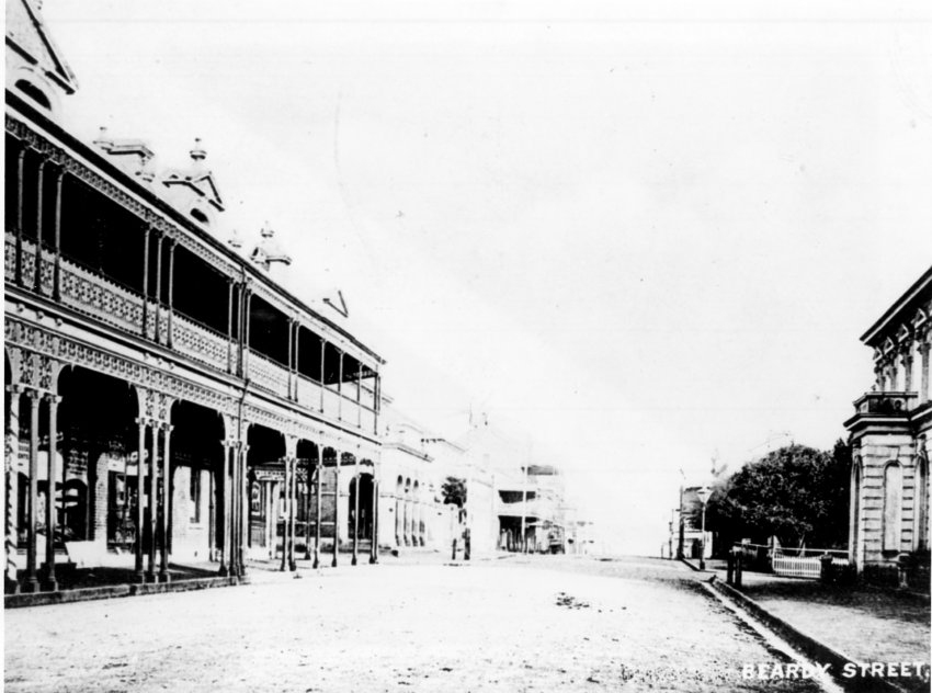 Beardy Street, Armidale, looking west from Imperial Hotel, c. 1895