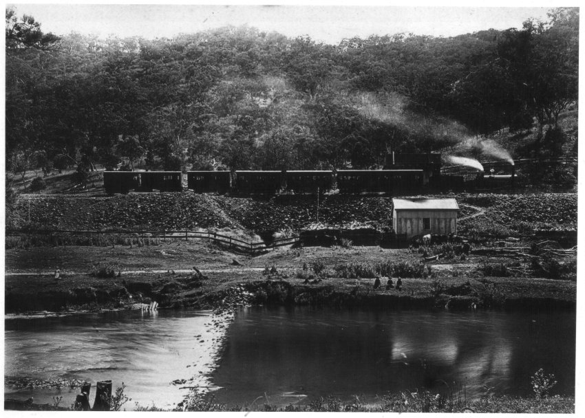 Swamp Oak Watering Station on the Great Northern Line, 1886