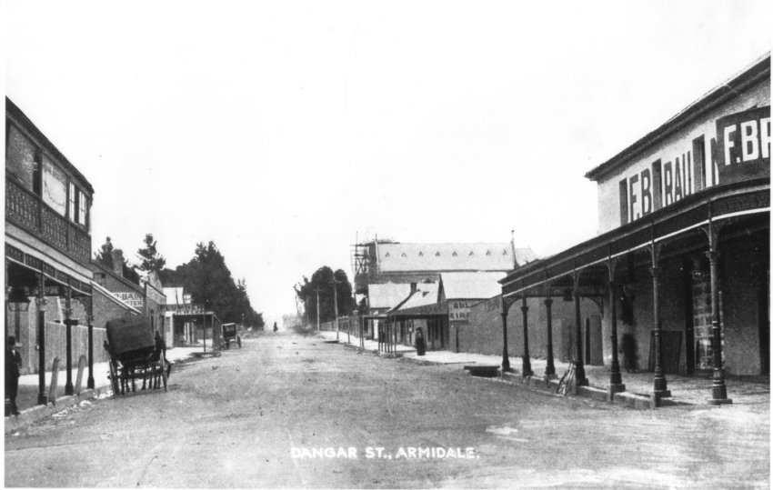 Dangar Street, looking south towards St. Mary's Roman Catholic Cathedral 
