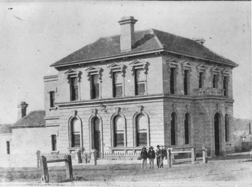 Bank of N.S.W. building on corner of Beardy and Faulkner Streets, Armidale, c. 1878 