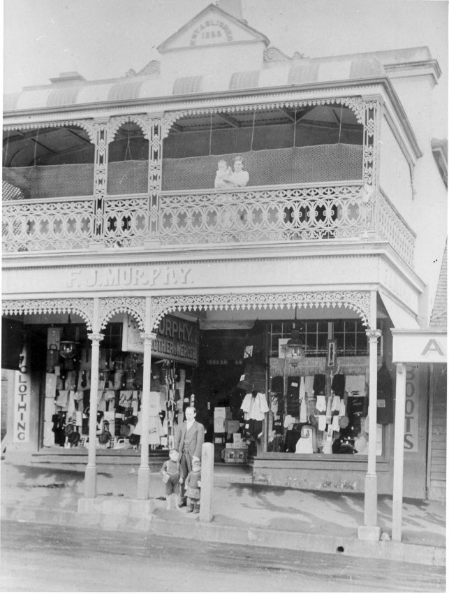 F.J. Murphy's Clothing and Mercery Shop (est. 1856), Beardy Street , 1913