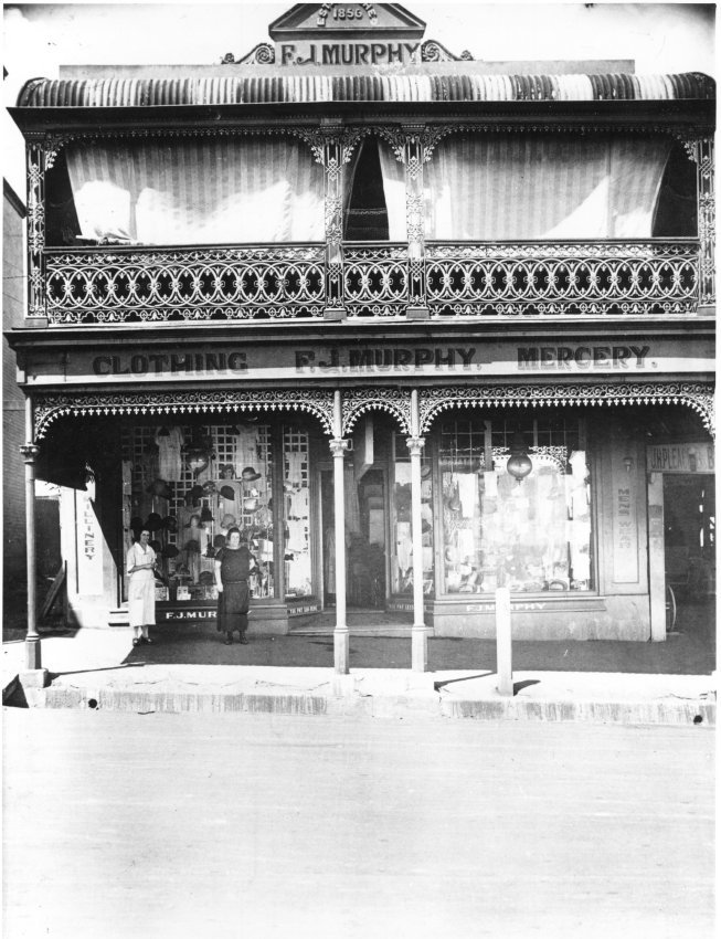 F.J. Murphy's Clothing and Mercery Shop, Beardy Street, 1923