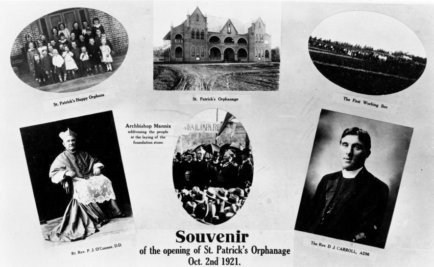 Souvenir of the opening of St. Patrick's Orphanage, Oct. 2nd 1921