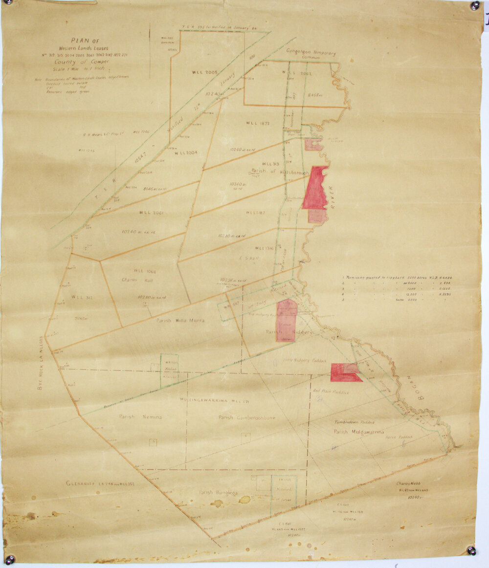 Plan of Western Lands Leases