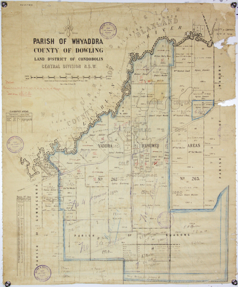 Parish of Whyaddra, County of Dowling, Land district of Condobolin, 1898