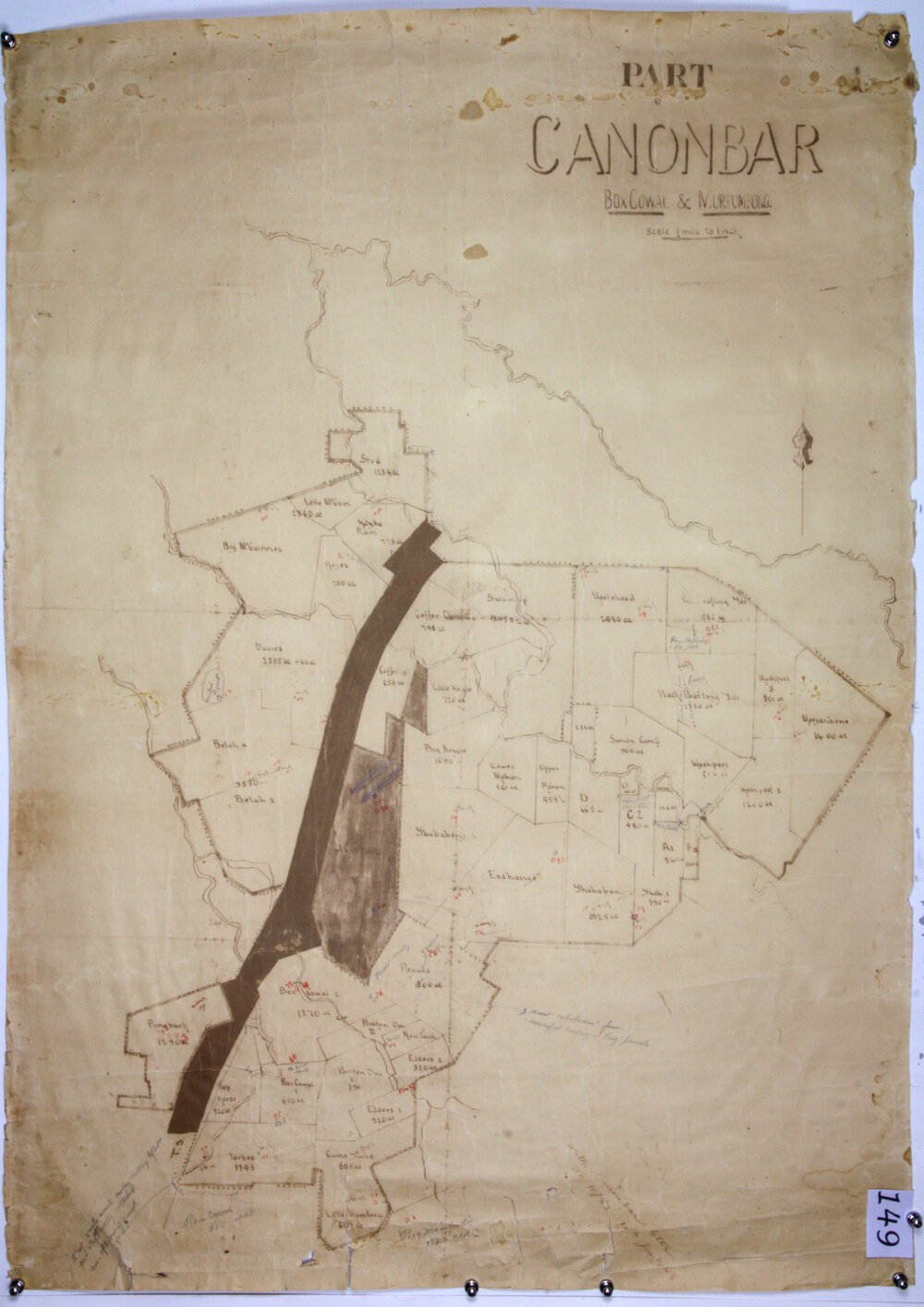 Part of Canonbar, Box Cowal and Murrumbong. Shows T.S.R. , 1823