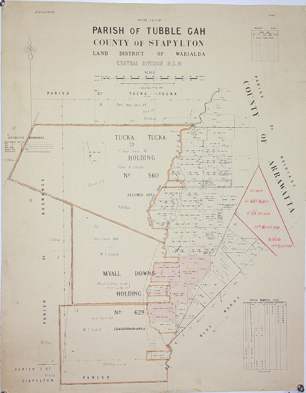 Parish of Tubble Guh County of Stapylton - Tucka Tucka Holding, 1895