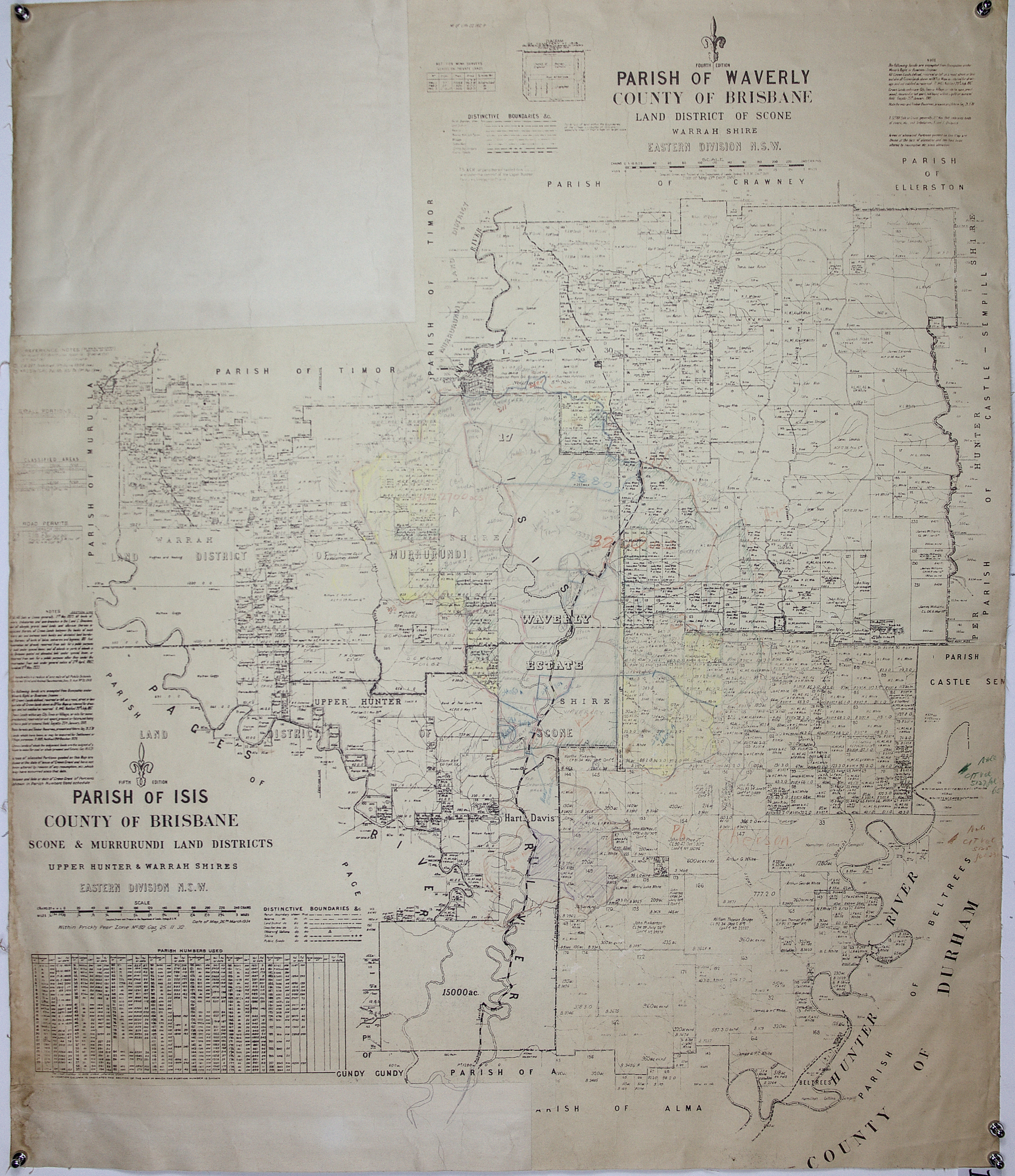 Parish of Isis, Country of Brisbane, upper Hunter and Warrah Shires