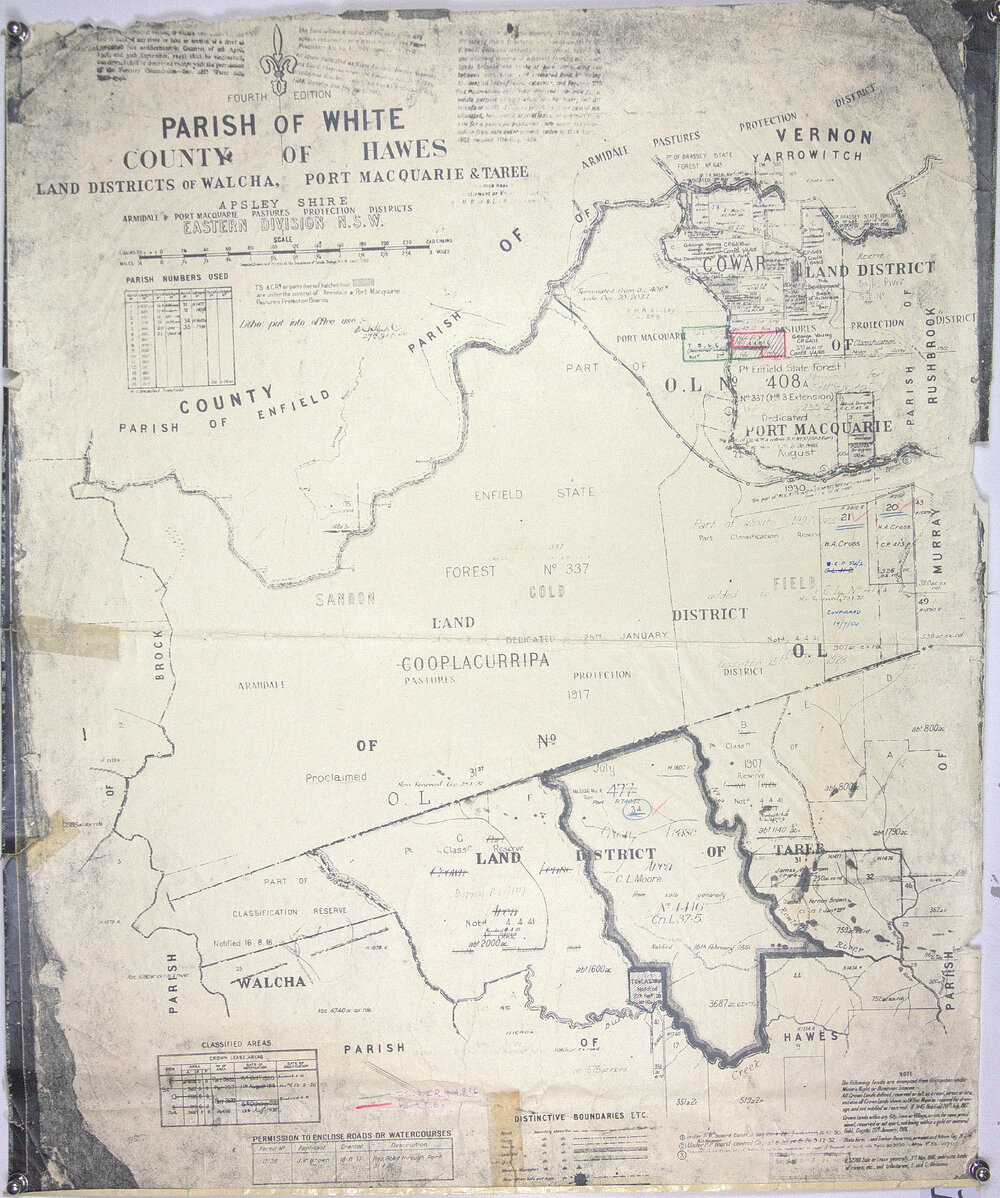 Apsley Shire, Districts of Walcha and Port Macquarie, 1920