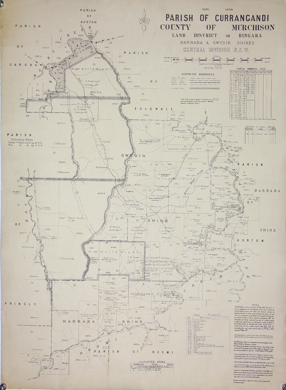 Barraba and Gwydir Shires, Bingara, 1936