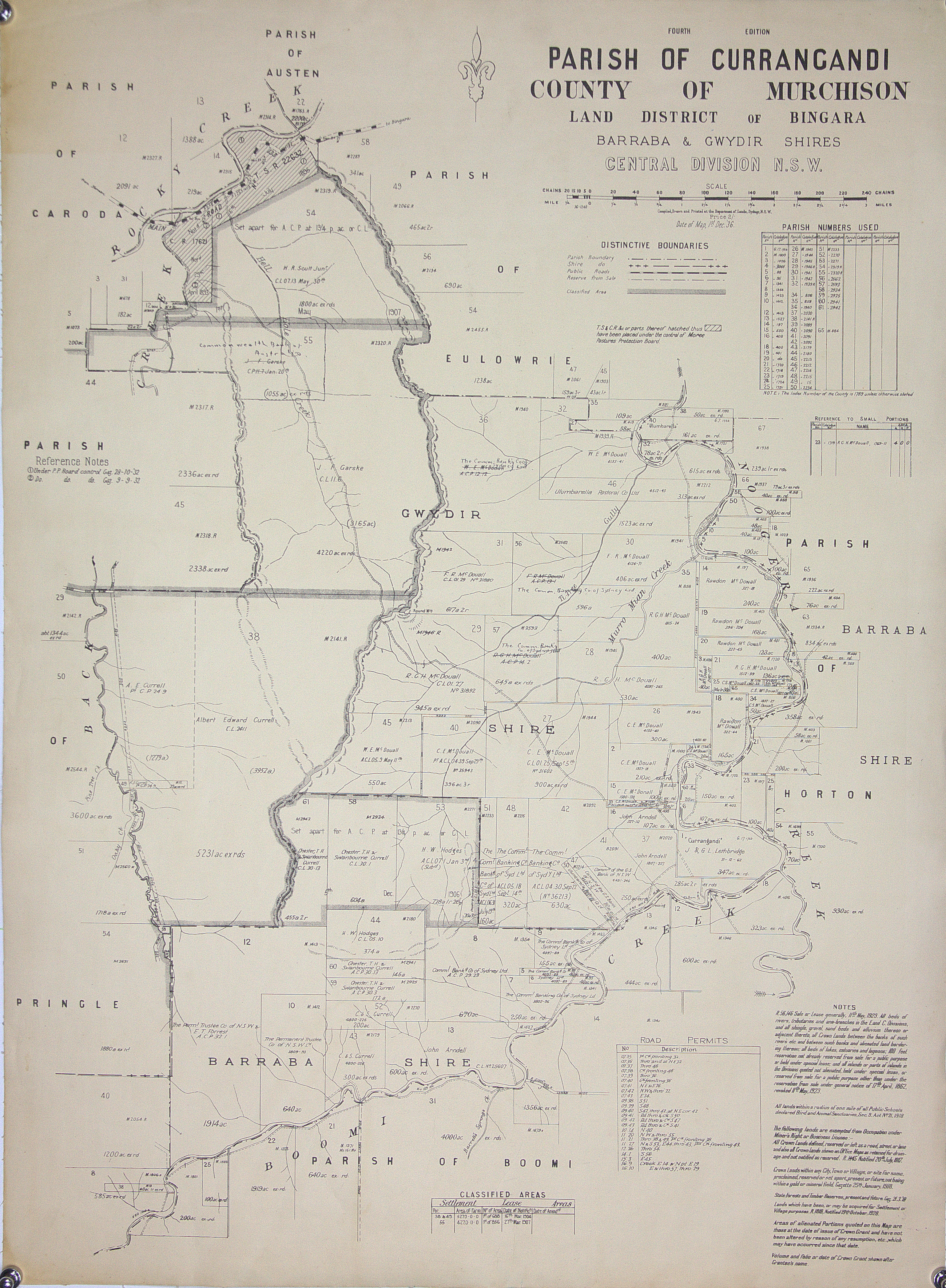 Barraba and Gwydir Shires, Bingara, 1936