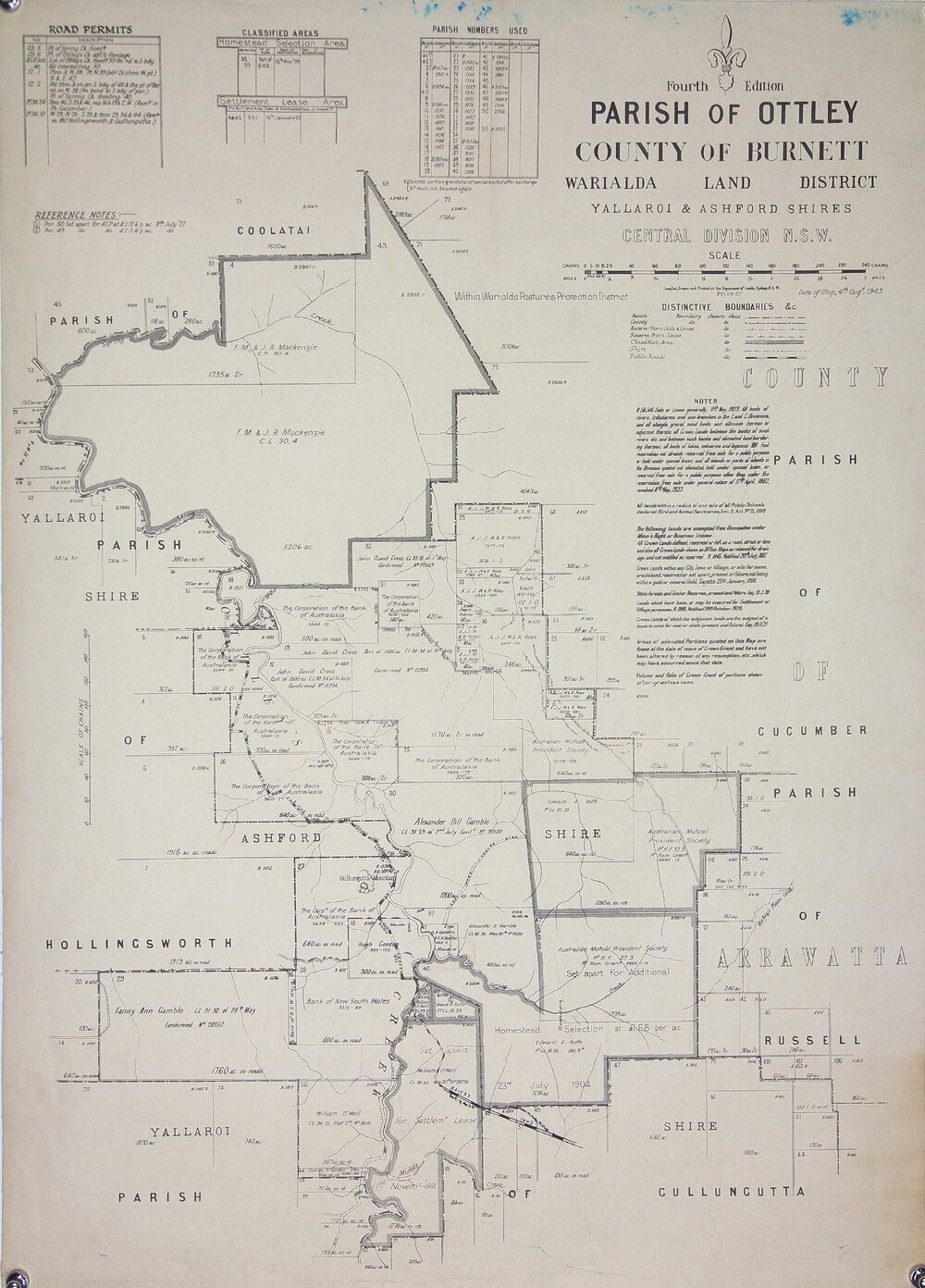 Yallaroi and Ashford Shires, Warialda, 1943