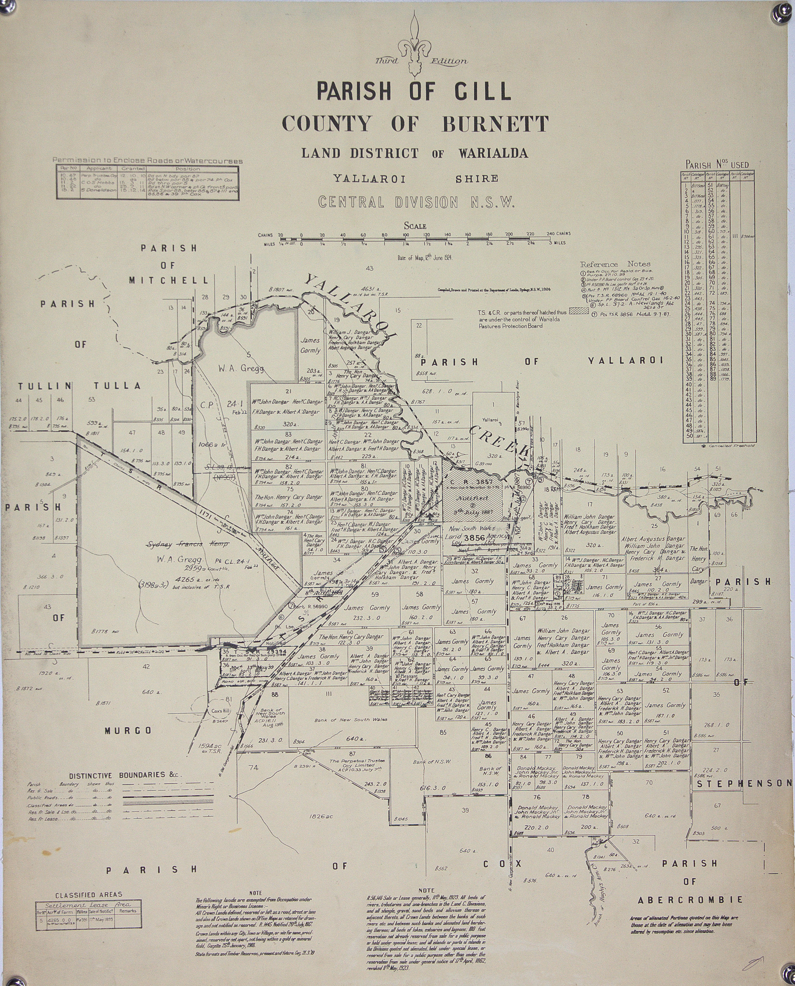 Yallaroi Shire, Warialda, 1924