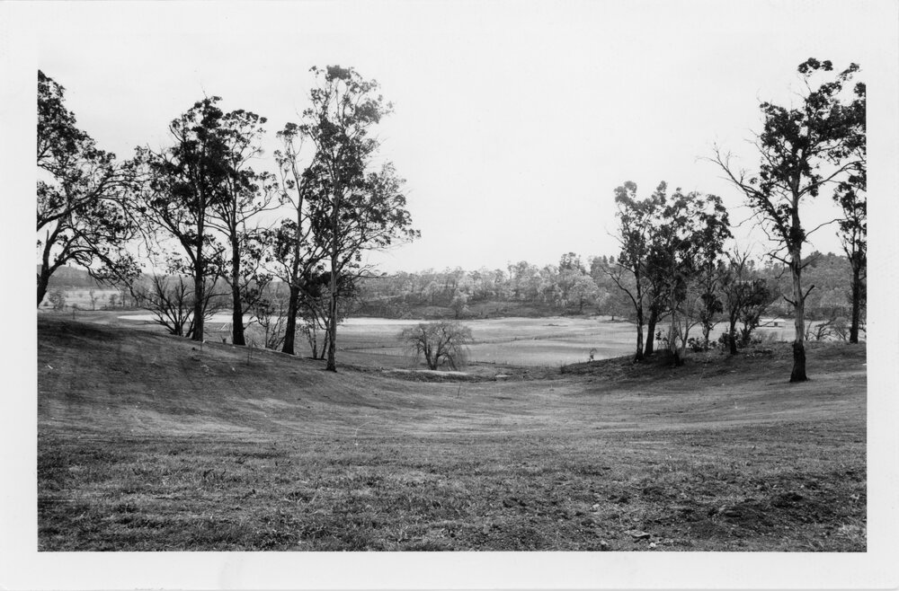 Open-air theatre site behind Robb College, 1962