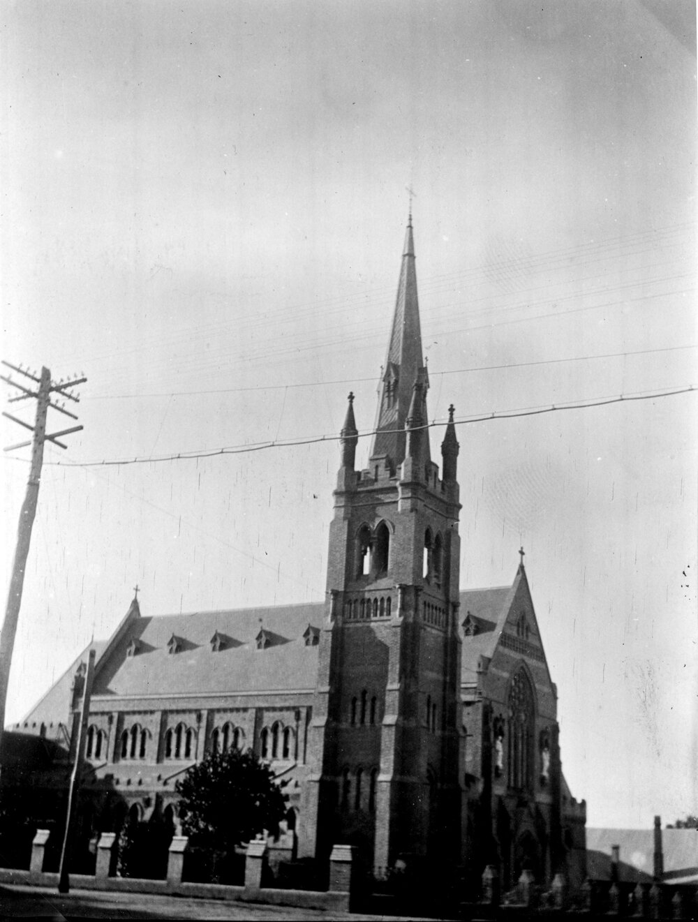 St. Mary's Cathedral, view from the corner, c. 1915