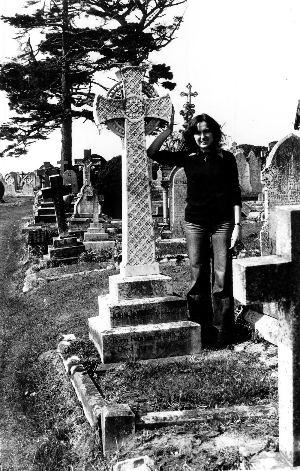 John James Galloway's grave in England, 1979