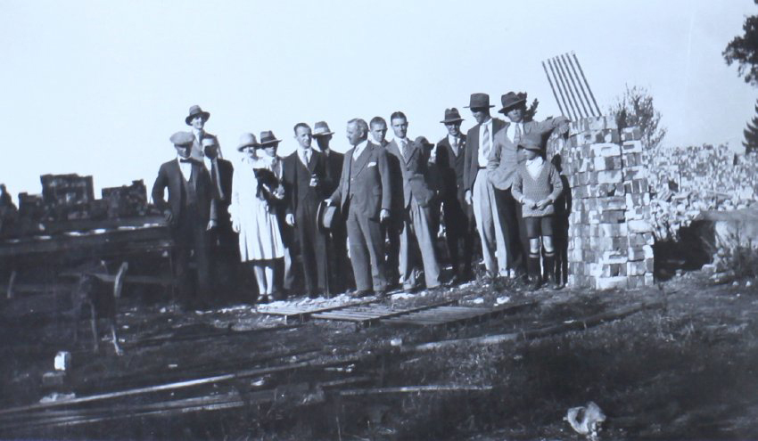 Demolition of the Gaol and some scenes in the early construction of the College 