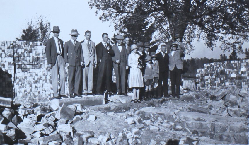Demolition of the Gaol and some scenes in the early construction of the College
