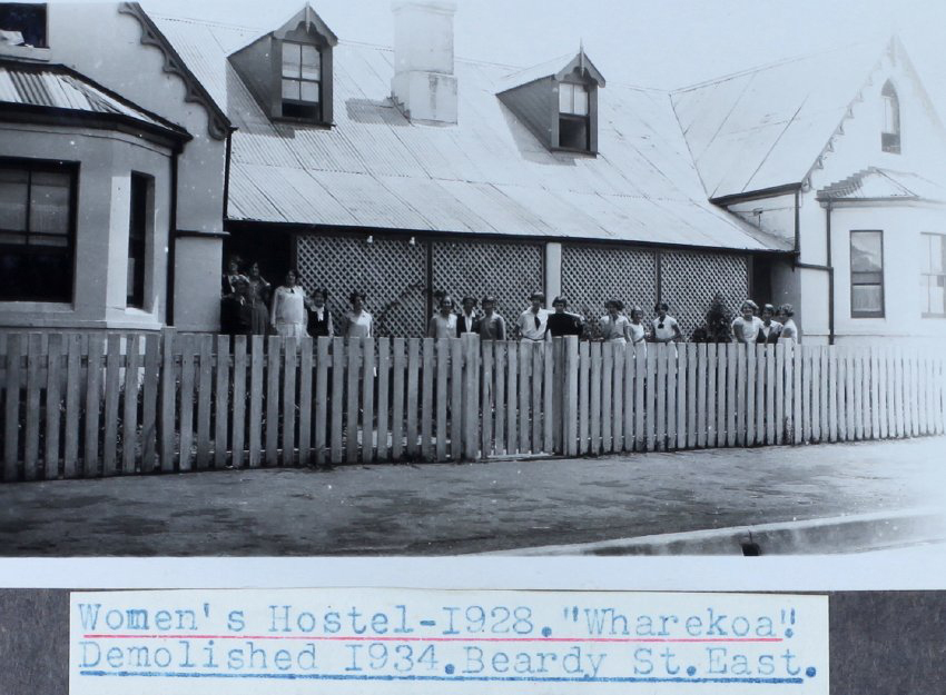 Women's Hostel "Wharekoa", Beardy St. East, 1928 Demolished 1934