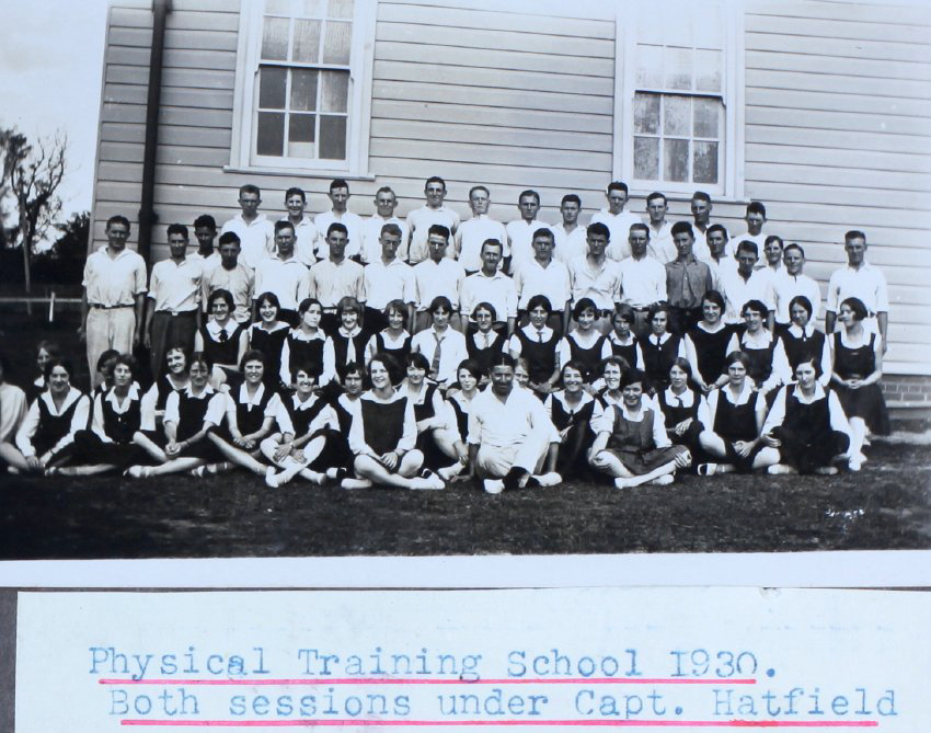 Physical Training School 1930, under Captain Hatfield 