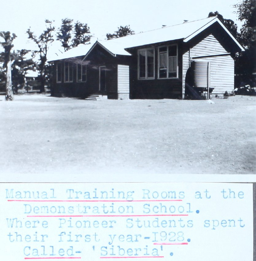 Manual Training Rooms known as "Siberia", Demonstration School, 1928